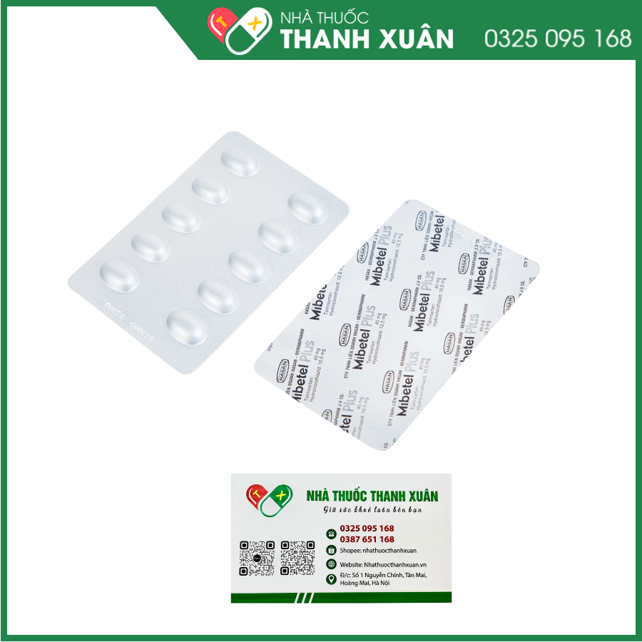 Mibetel Plus điều trị tăng huyết áp vô căn